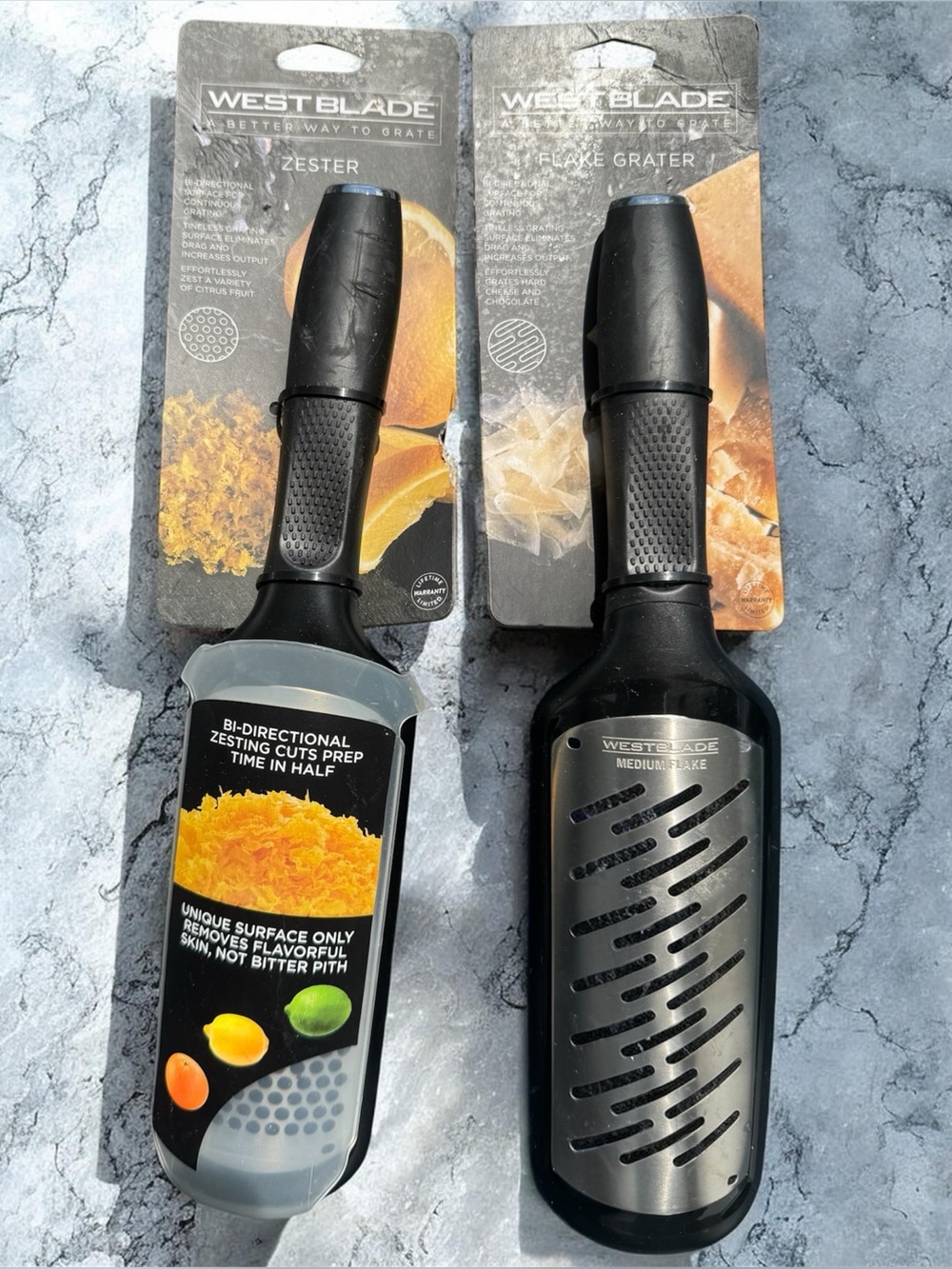 West Blade Coarse Citrus Zester & Flake Grater